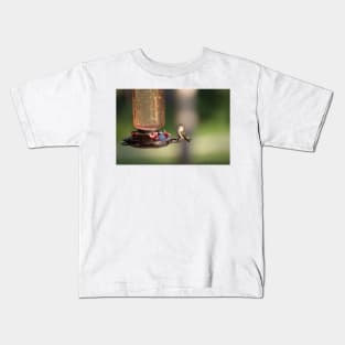 Ruby-Throated Hummingbird Kids T-Shirt